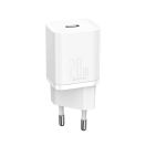 Baseus Super Si gyorstöltő 1C 20W adapter 1 m-es USB-C / Lightning kábellel, fehér