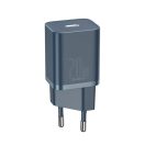 Baseus Super Si gyorstöltő 1C 20W, 1 m-es USB-C / Lightning kábellel, kék