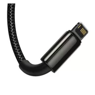   Baseus Tungsten Gold 3in1 USB-kábel, USB / micro-USB / USB-C / Lightning, 3,5 A, 1,5 m, fekete