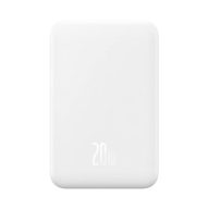 Baseus Mágneses Mini Powerbank, 5000mAh, USB-C, 20W, fehér