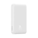 Baseus Mágneses Mini Powerbank, 5000mAh, USB-C, 20W, fehér