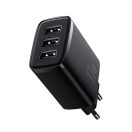 Baseus kompakt gyorstöltő 3x USB, 17W, Fekete