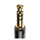Baseus Yiven USB-C / 3,5 mm-es mini jack audio kábel, 1,2 m, fekete