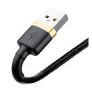 Baseus Cafule USB / Lightning töltő- és adatkábel, 2,4A, 1m, arany-fekete