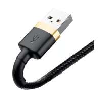   Baseus Cafule USB / Lightning töltő- és adatkábel, 2,4A, 1m, arany-fekete