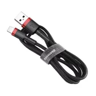   Baseus Cafule USB / Lightning töltő- és adatkábel, 1,5A, 2m, fekete-piros