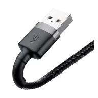   Baseus Cafule USB / Lightning töltő- és adatkábel, 1,5A, 2m, szürke-fekete