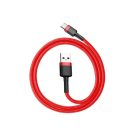 Baseus Cafule USB / USB-C töltő- és adatkábel 2A, 2m, piros