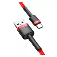   Baseus Cafule USB / USB-C töltő- és adatkábel 2A, 2m, piros