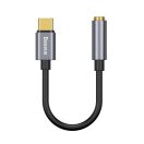 Baseus L54 USB-C audioadapter + 3,5 mm-es mini jack csatlakozó, szürke