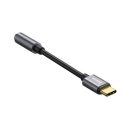 Baseus L54 USB-C audioadapter + 3,5 mm-es mini jack csatlakozó, szürke