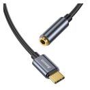 Baseus L54 USB-C audioadapter + 3,5 mm-es mini jack csatlakozó, szürke