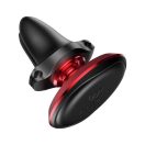 Baseus Magnetic Air Vent Mágneses autós telefontartó kábelcsipesszel, piros