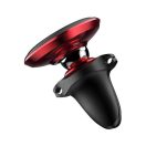 Baseus Magnetic Air Vent Mágneses autós telefontartó kábelcsipesszel, piros