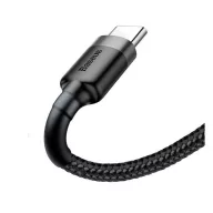   Baseus Cafule USB / USB-C töltő- és adatkábel, 2A, 3m, szürke-fekete