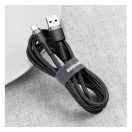 Baseus Cafule USB / USB-C töltő- és adatkábel, 2A, 3m, szürke-fekete