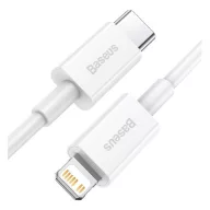   Baseus Superior Series USB-C / Lightning töltő- és adatkábel, 20W, PD, 1m, fehér