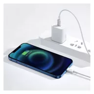   Baseus Superior Series USB-C / Lightning töltő- és adatkábel, 20W, PD, 1m, fehér
