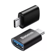 Baseus Ingenuity USB-C-USB-A OTG adapter, fekete