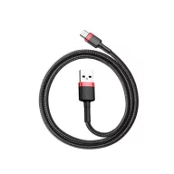   Baseus Cafule USB / USB-C töltő- és adatkábel, 2A, 2m, piros-fekete
