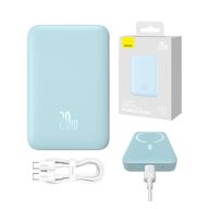   Baseus Magnetic Mini powerbank 10000mAh, USB-C  20W MagSafe, kék