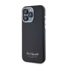 Karl Lagerfeld Grained PU Hotel RSG iPhone 15 Pro hátlap tok, fekete
