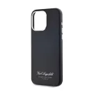 Karl Lagerfeld Grained PU Hotel RSG iPhone 15 Pro hátlap tok, fekete