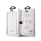 Karl Lagerfeld Grained PU Hotel RSG iPhone 15 Pro Max hátlap tok, ezüst