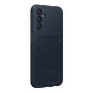  Samsung Galaxy Card Slot A15 4G/5G kártyatartós gyári hátlap tok, kártyatartós gyári hátlap tok, kék/fekete
