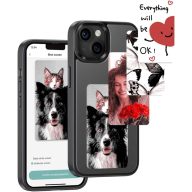   E-Ink okos telefontok, programozható NFC kijelzővel iPhone 14 Pro, fekete