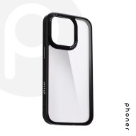   Phoner Custom Hybrid Apple iPhone 13 Pro hátlap tok, fekete (fekete gombokkal)