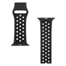 Tactical 161 Double Apple Watch 1/2/3/4/5/6/7/8/9/10/SE 42/44/45mm szilikon szíj, fekete