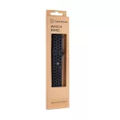 Tactical 161 Double Apple Watch 1/2/3/4/5/6/7/8/9/10/SE 42/44/45mm szilikon szíj, fekete