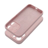   2mm Apple iPhone 12 szilikon hátlap tok, világos rózsaszín