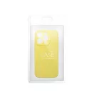 2mm Apple iPhone 15 szilikon hátlap tok, sárga