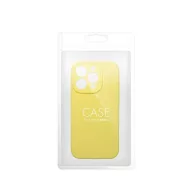 2mm Apple iPhone 15 szilikon hátlap tok, sárga