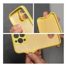 2mm Apple iPhone 15 Pro szilikon hátlap tok, sárga