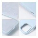 Roar Apple iPhone 14 prémium szilikon tok velúr béléssel, világoskék