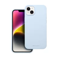   Roar Apple iPhone 14 Plus prémium szilikon tok velúr béléssel, világoskék