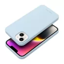 Roar Apple iPhone 14 Plus prémium szilikon tok velúr béléssel, világoskék