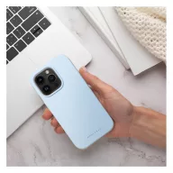   Roar Apple iPhone 14 Plus prémium szilikon tok velúr béléssel, világoskék