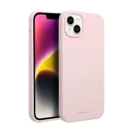   Roar Apple iPhone 14 Plus prémium szilikon tok velúr béléssel, világos rózsaszín