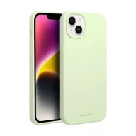   Roar Apple iPhone 14 Plus prémium szilikon tok velúr béléssel, világoszöld