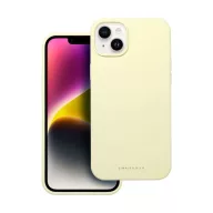   Roar Apple iPhone 14 Plus prémium szilikon tok velúr béléssel, világossárga