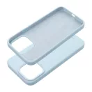 Roar Apple iPhone 15 Pro Max prémium szilikon tok velúr béléssel, világoskék