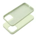 Roar Apple iPhone 15 Pro Max prémium szilikon tok velúr béléssel, világoszöld