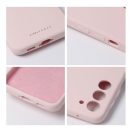 Roar Samsung Galaxy A14 4G / A14 5G prémium szilikon tok velúr béléssel, világos rózsaszín