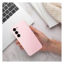 Roar Samsung Galaxy A14 4G / A14 5G prémium szilikon tok velúr béléssel, világos rózsaszín