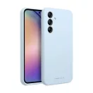 Roar Samsung Galaxy A54 5G prémium szilikon tok velúr béléssel, világoskék