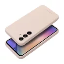 Roar Samsung Galaxy A54 5G prémium szilikon tok velúr béléssel, világos rózsaszín